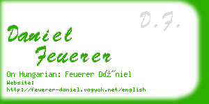 daniel feuerer business card
